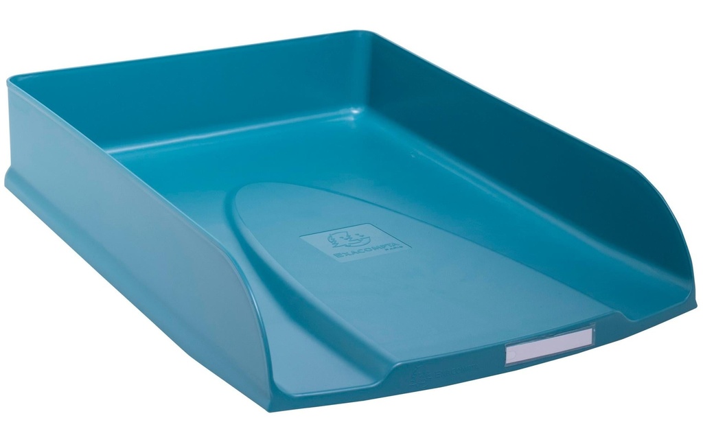 Exacompta Corbeille à courier Skandi Styli A4+ Bleu Pacifique