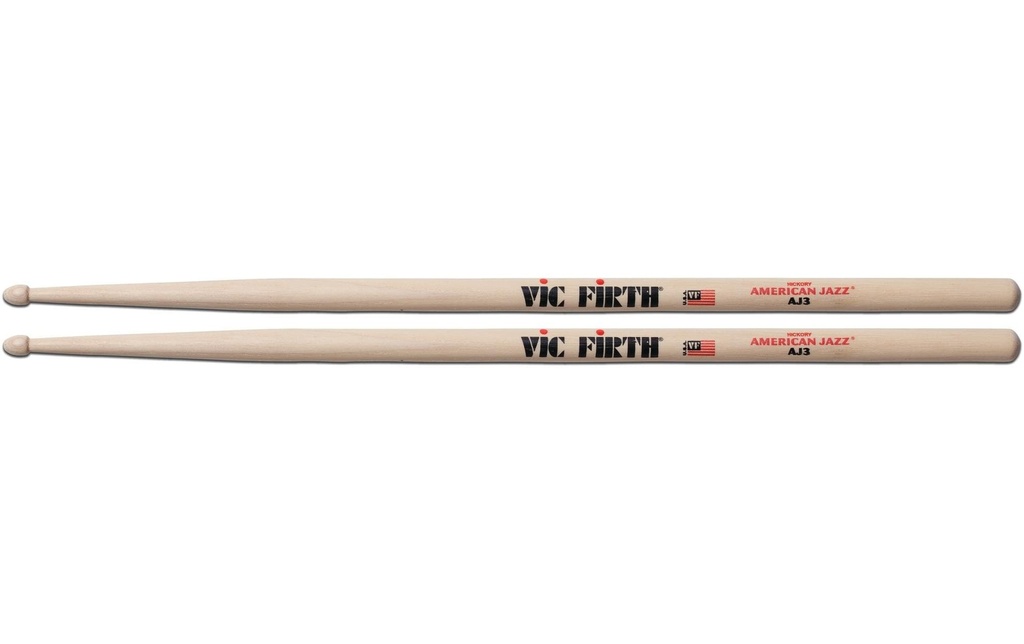 Vic Firth Baguettes de batterie AJ3 – 1 Paire/s