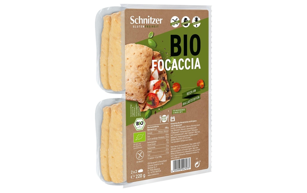 Schnitzer Bio Focaccia 220 g