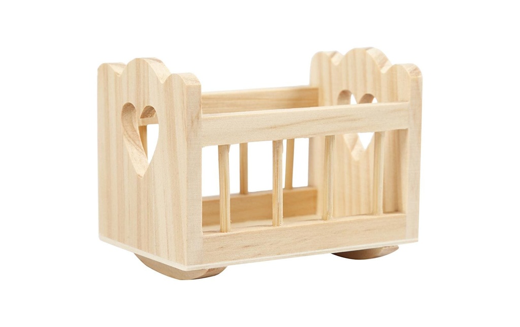 Creativ Company Article en bois Berceau 8 x 5.5 cm 1 pièce