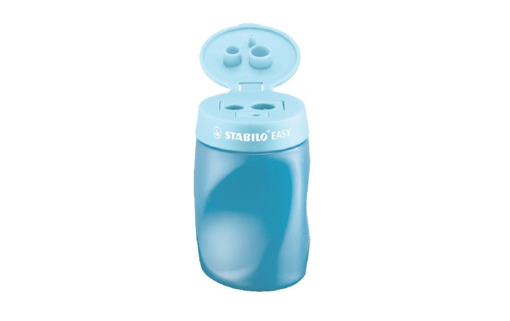 STABILO Taille-crayon Aiguisoir EASY 3 en 1 droitiers Bleu