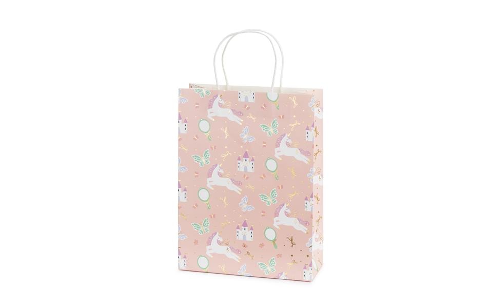 Partydeco Sachet cadeau Licorne 24 x 10 x 32 cm, 1 pièce