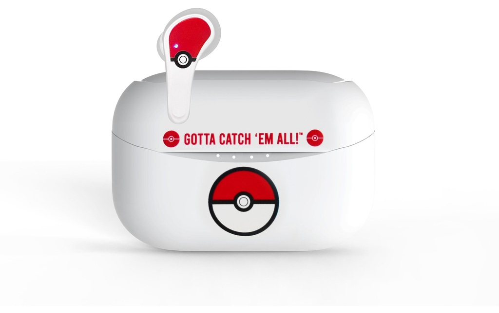 OTL Écouteurs True Wireless In-Ear Pokémon Pokéball Rouge; Blanc