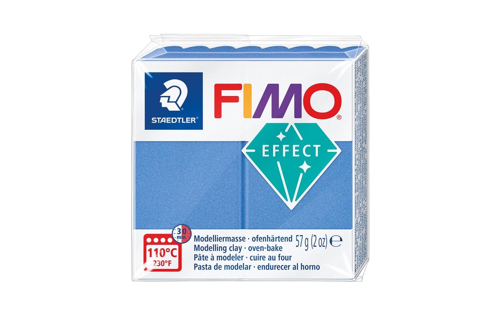 Fimo Matière à modeler Effet 57g Bleu métallisé