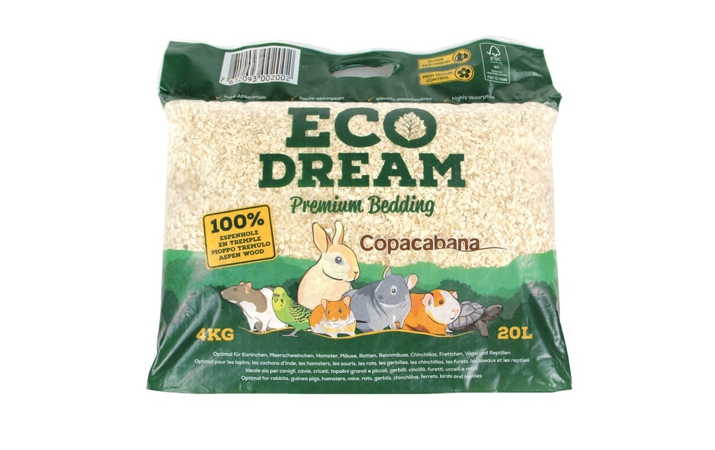 Copacabana Litière ECO Dream Premium Bedding, 4 kg