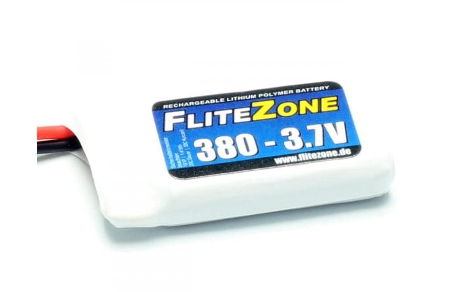 FliteZone Batterie RC LiPo 380 mAh 3.7 V 20C