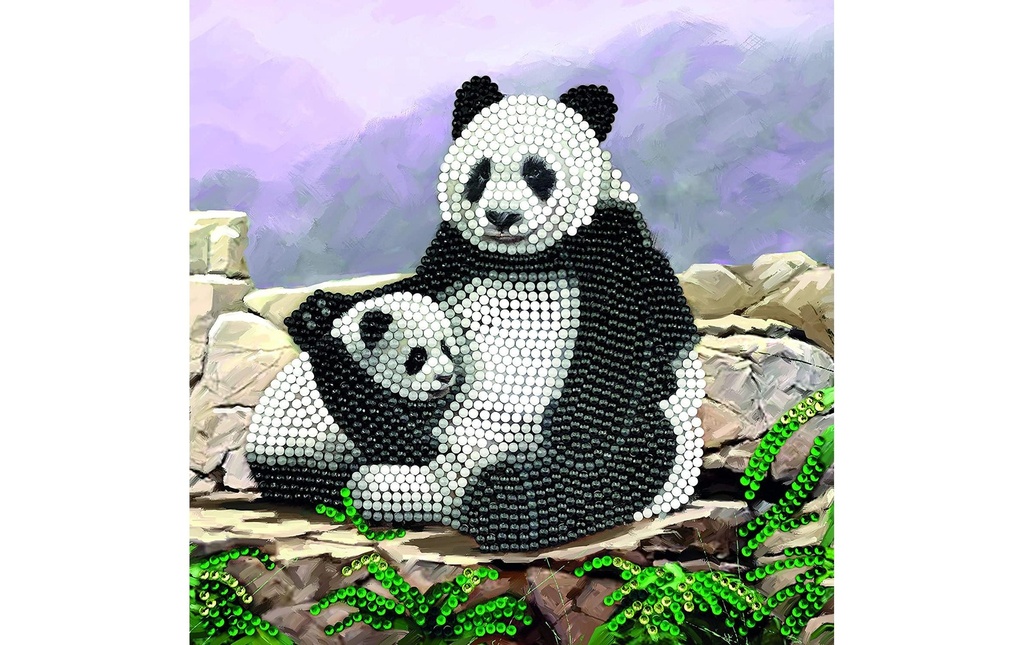 CRAFT Buddy Kits de bricolage Crystal Art Card Panda