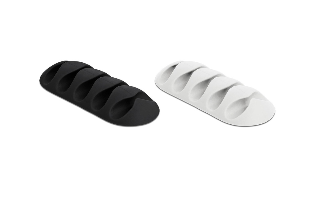Delock Porte-câble 66mm, pour 5 câbles, autocollant 6 Pièce/s