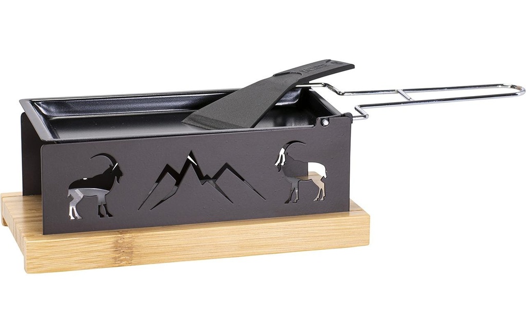 Kadastar Raclette à bougie chauffe-plat Capricorne Anthracite/Brun clair