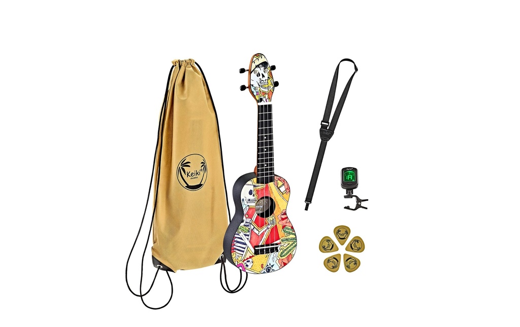 Ortega Guitars Ukulélé Keiki Package K2-EM – El Muerto