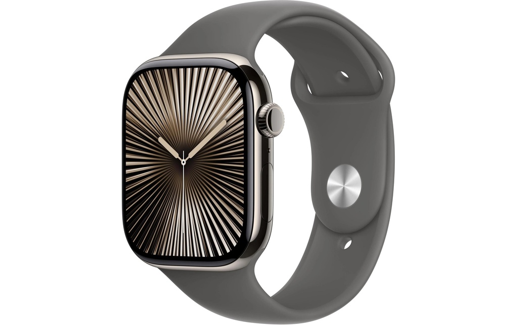 Apple Watch Series 10 46 mm LTE Natural Titanium Sport Gris S/M