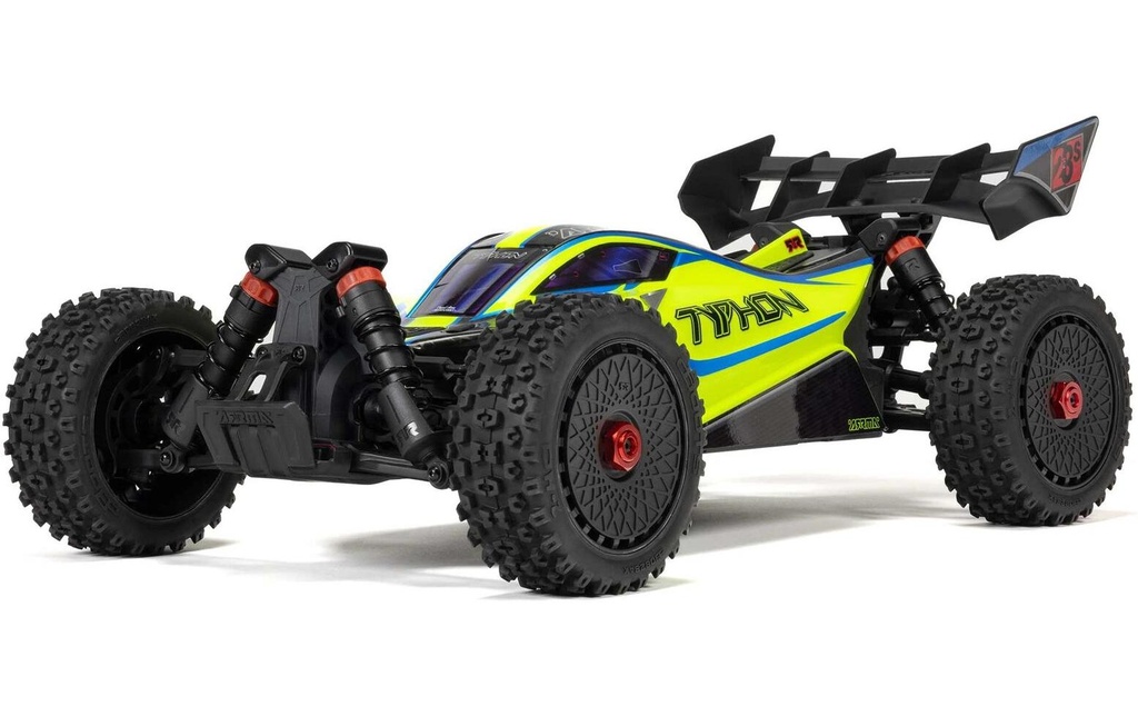 Arrma Buggy TYPHON BLX 223S jaune ARTR, 1:8