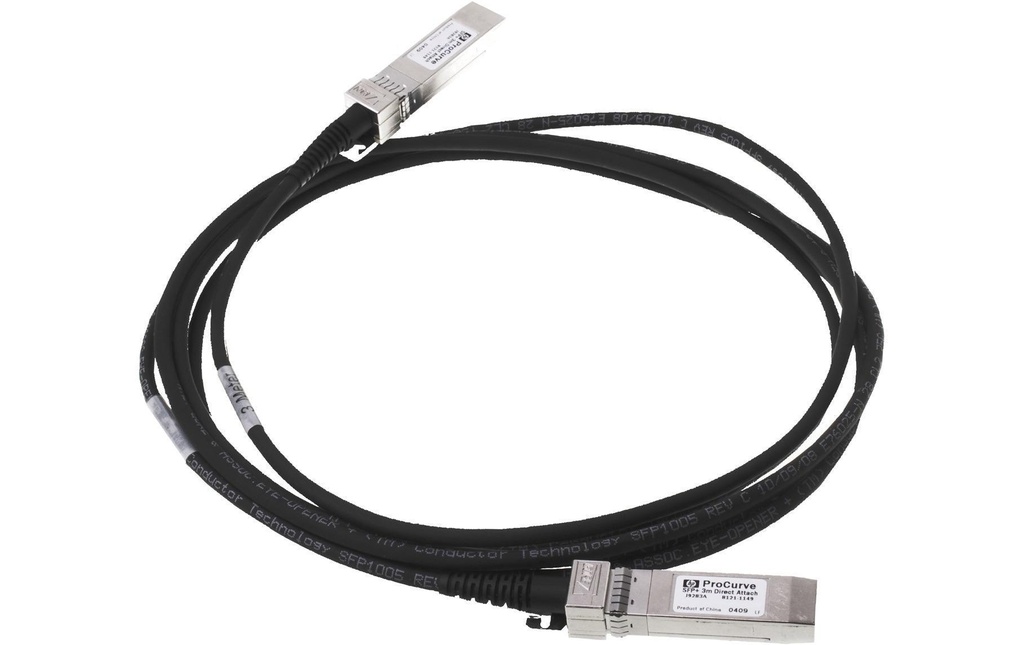 HPE Aruba Networking Câble direct attach J9283D SFP+/SFP+ 3 m