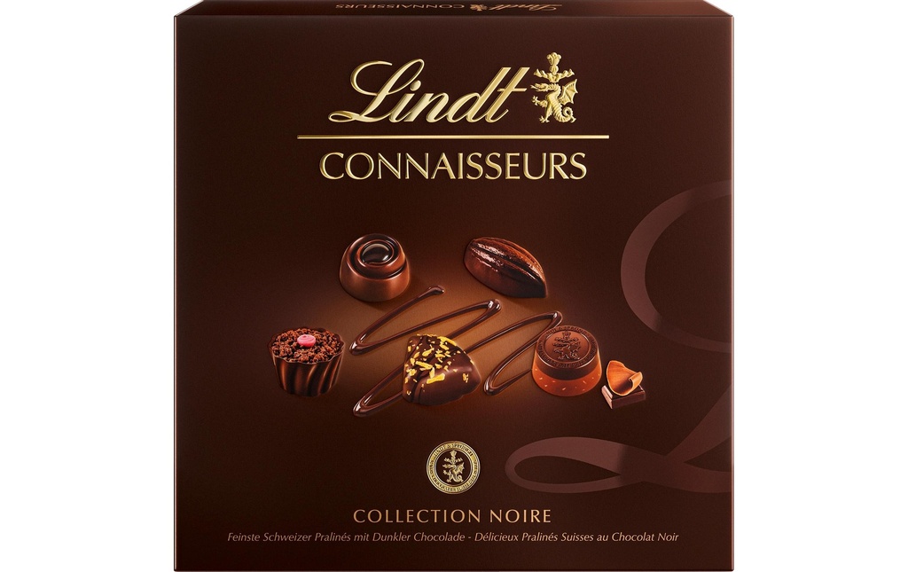Lindt Pralines au chocolat Connaisseurs Collection Noire 140 g
