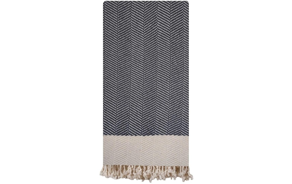 Foutastic Serviette de plage Baliksirti Anthracite Gris