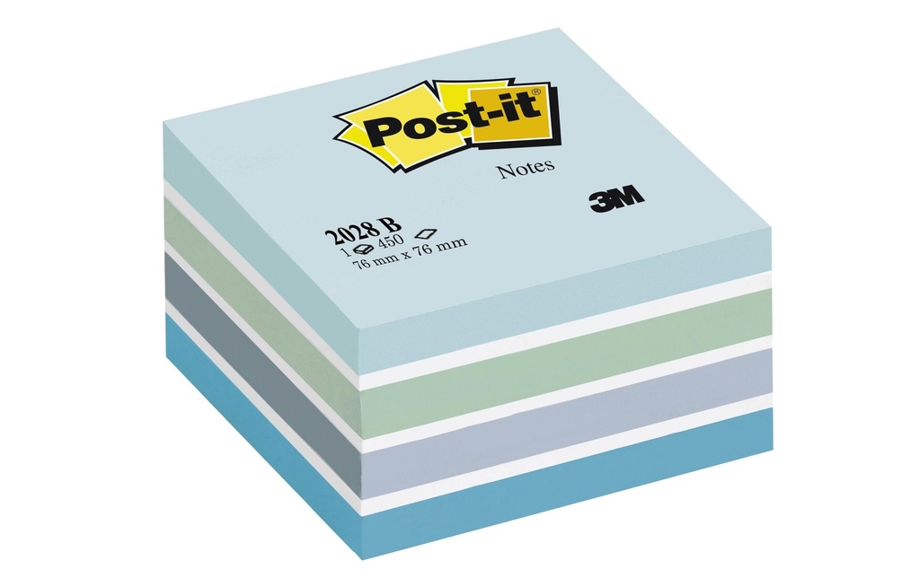POST-IT Post-it cube 2028-B bleu (450 pces)