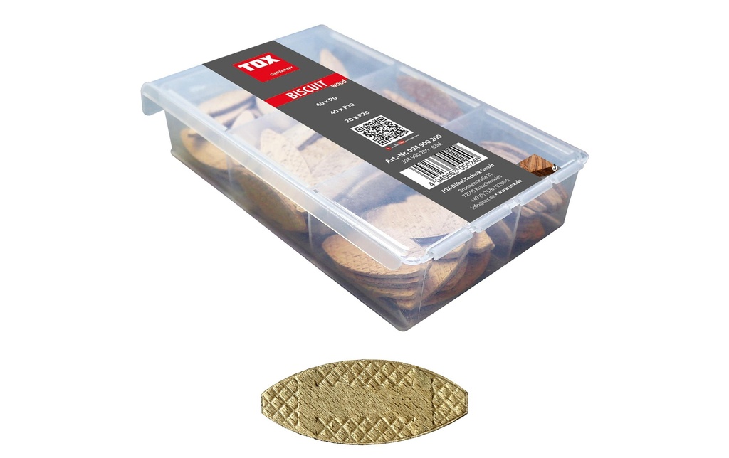 Tox-Dübel Chevilles plates en bois Biscuit Wood Miniset, 100 Pièce/s