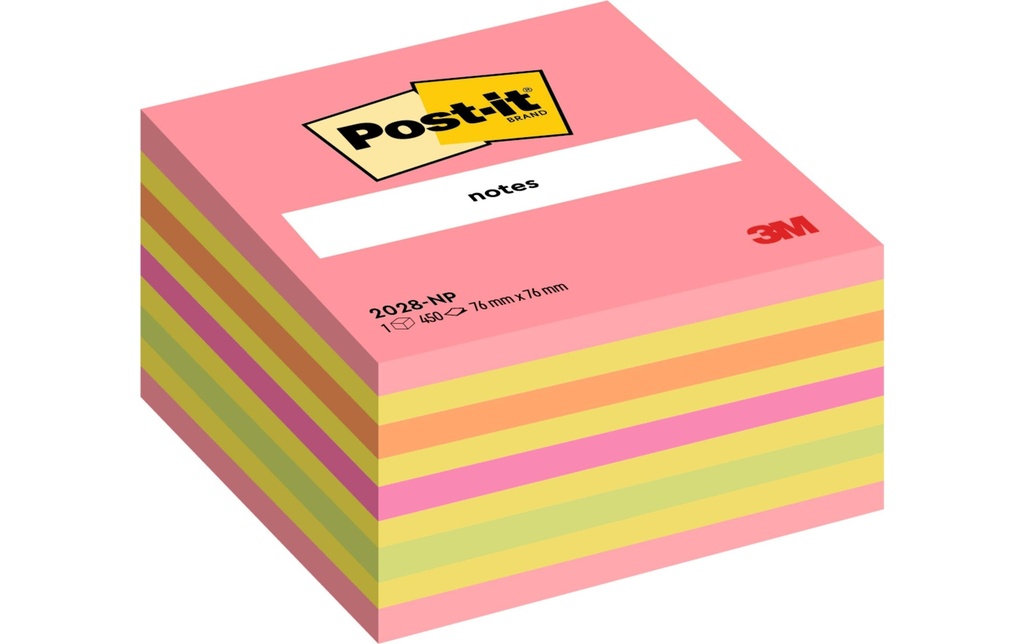 POST-IT Post-it cube 2028-NP en coul. (450 pces)