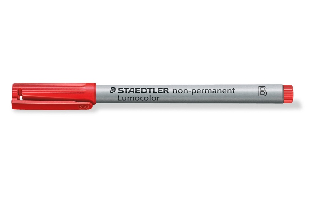 Staedtler Stylo à feuilles Lumocolor 312 Rouge, soluble dans l'eau, 10 pièces