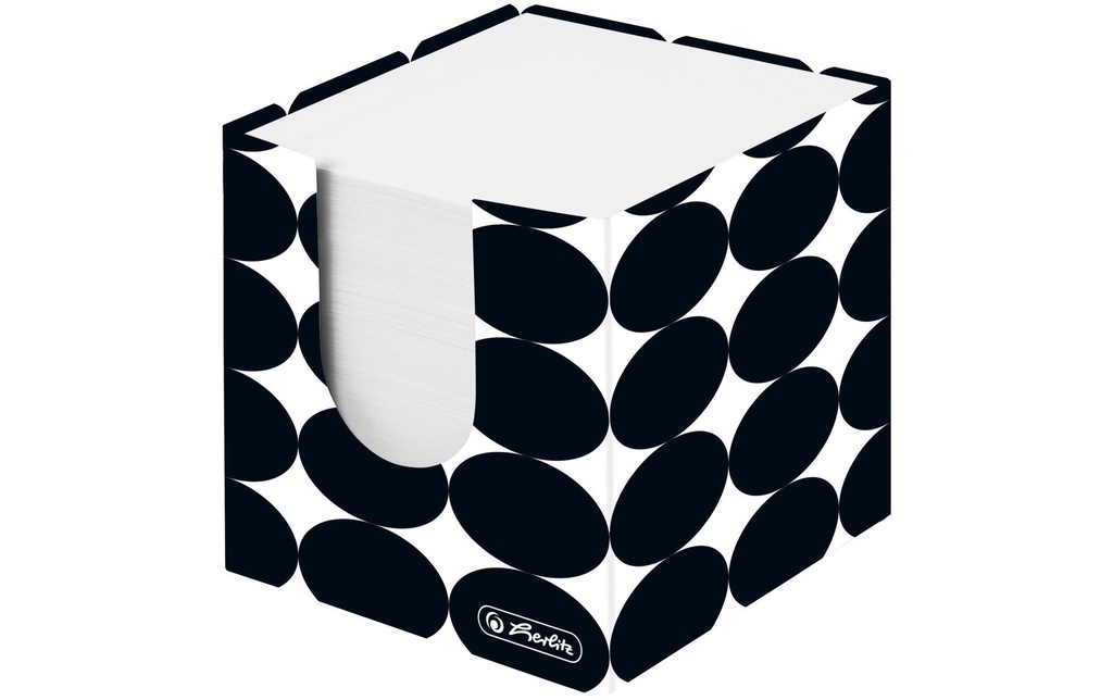 Herlitz Distributeur à feuillets adhésif 700 feuilles 9 x 9 x 9 cm Just Black