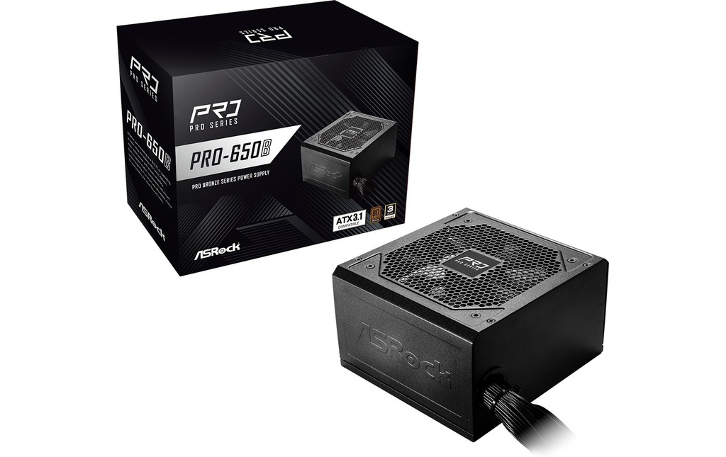 ASRock Bloc d’alimentation Pro Series PRO-650B 650 W