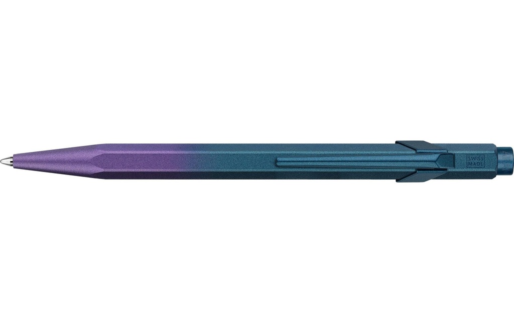 Caran d'Ache Stylo bille 849 Claim your Style 5, 1 mm, Violet de mer