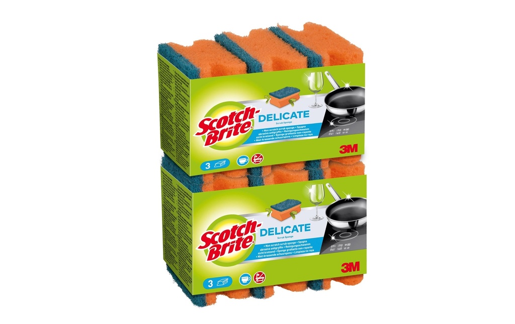 SCOTCH-BRITE Éponge nettoyage Delicate 6pcs (6 pces)