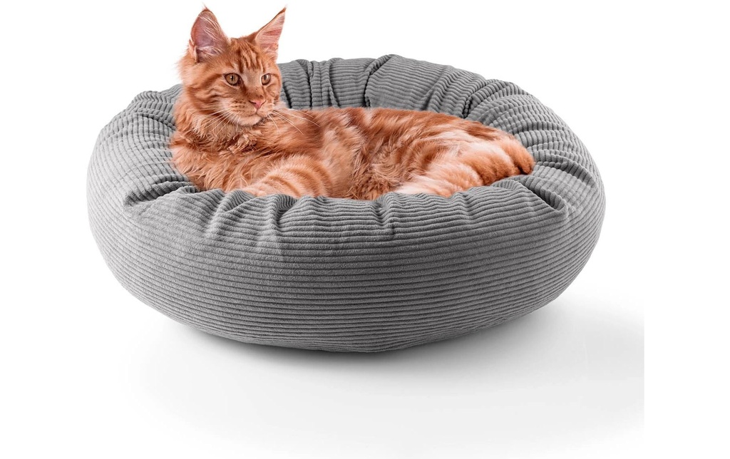 Lumaland Lit pour chat Cord Gris