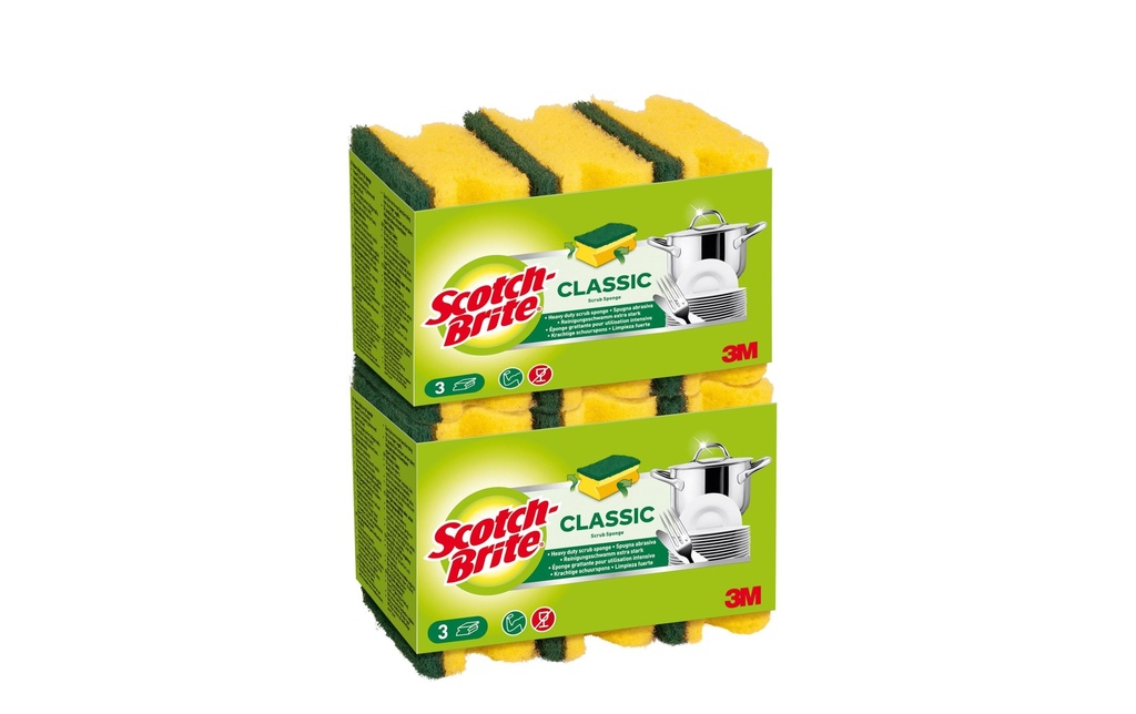 SCOTCH-BRITE Éponge nettoyage Classic 6pcs (6 pces)