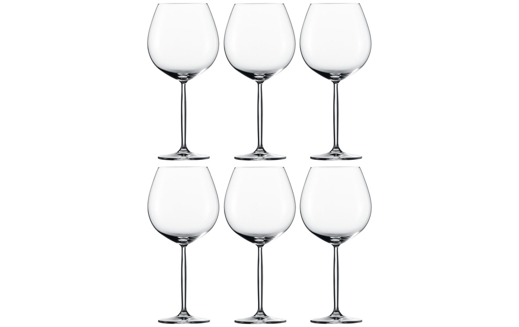 Schott Zwiesel Verre à vin rouge Diva, Bourgogne 839 ml, 6 Pièce/s, Transparent