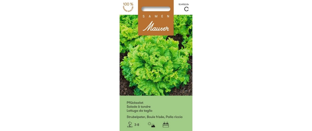 Samen Mauser Semence Strubelpeter de salade de cornichons d'ancienne variété