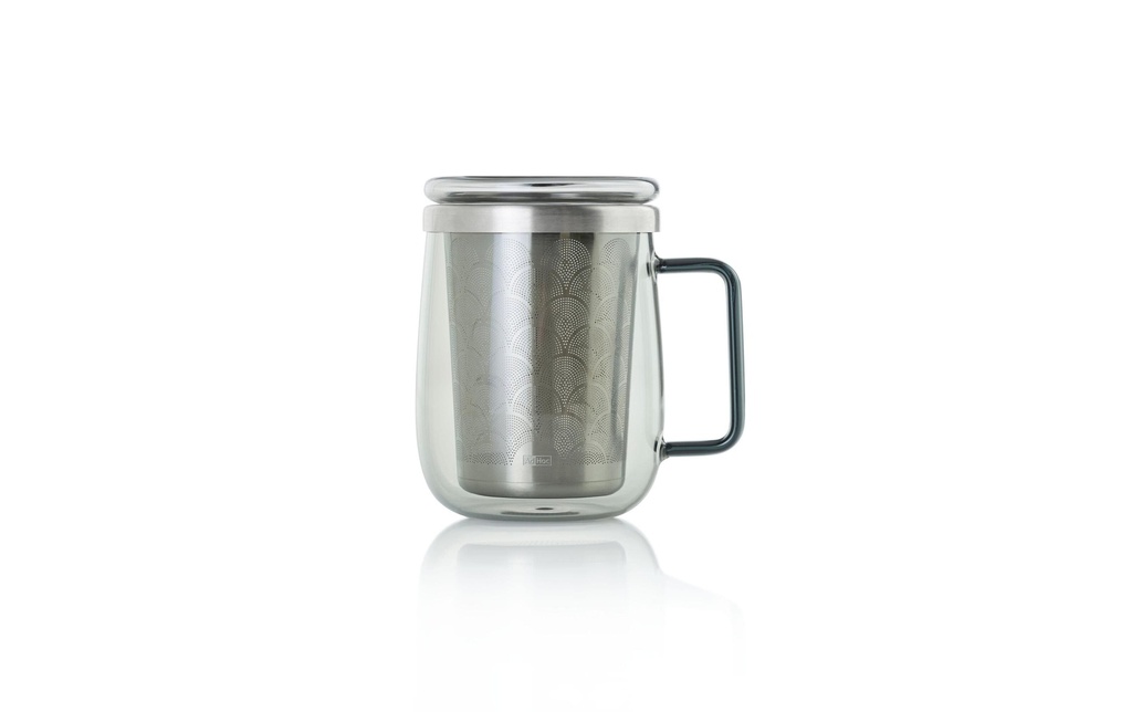 AdHoc Set de thé Yuna 560 ml, 1 Pièce/s, Argenté/Transparent