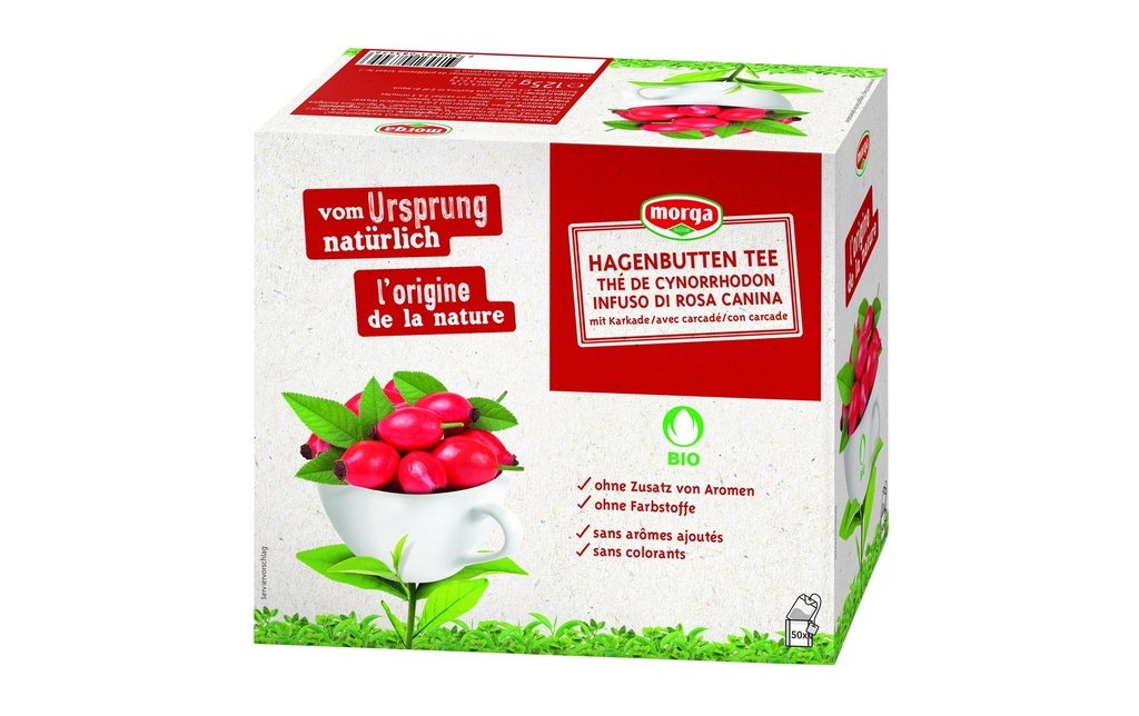 Morga Sachet de thé Thé d'églantier biologique 50 Pièce/s