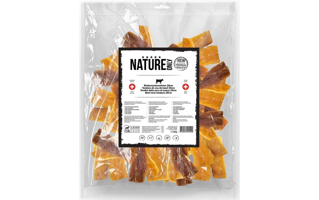 NATUREonly Produit à mâcher  Tendons de nerfs de bœuf 20 cm, 2 kg