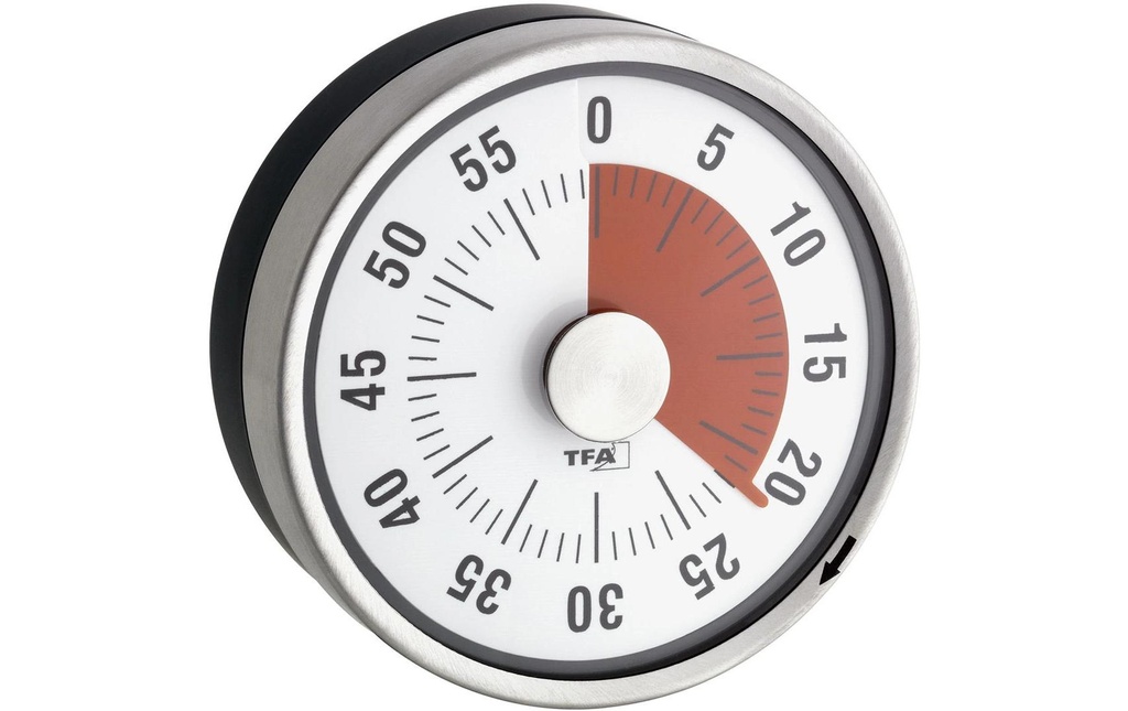 TFA Dostmann Minuteur de cuisine Puck Anthracite