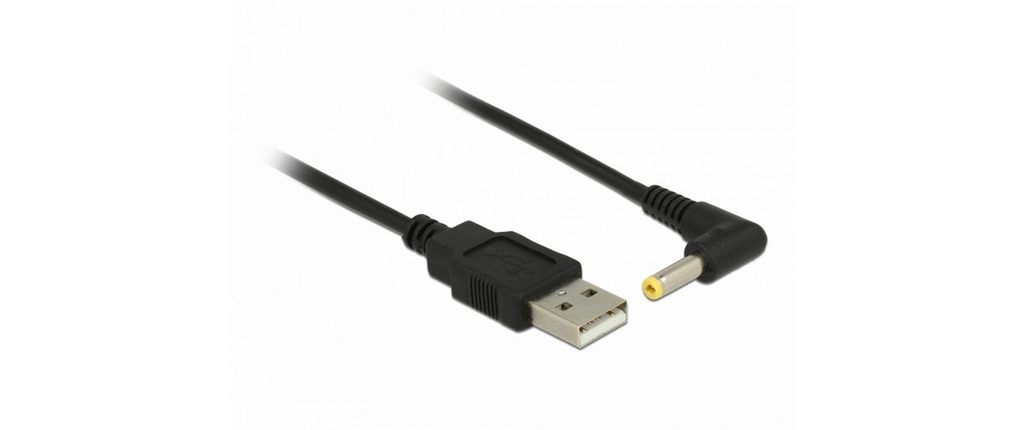 Delock Câble électrique USB Bouchon creux 4.0/1.7 mm USB-A - Spécial 1.5 m
