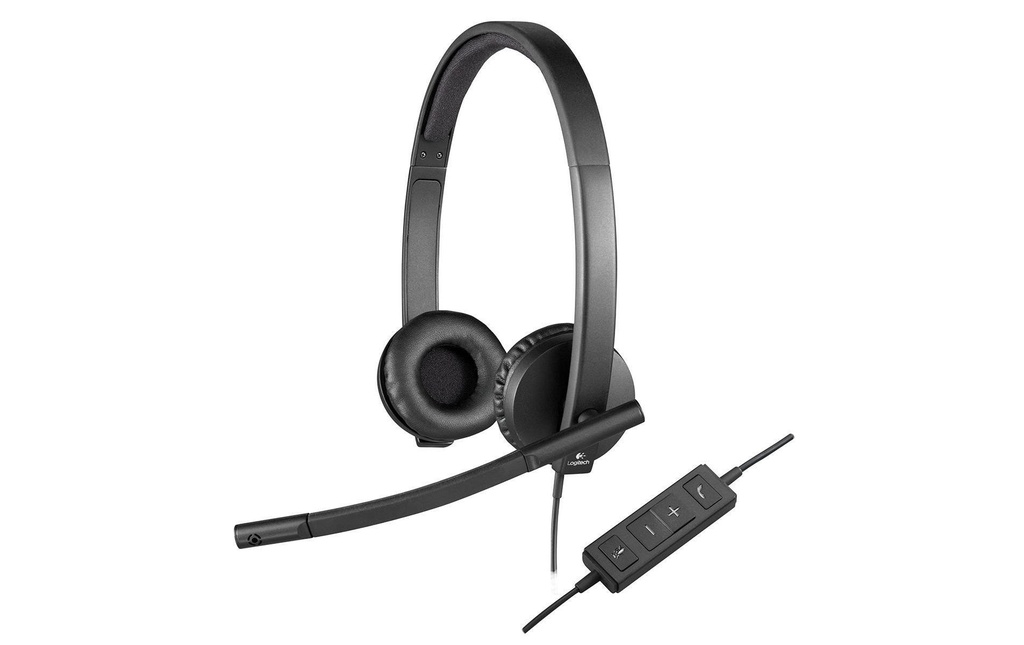 Logitech Écouteurs H570e USB Duo