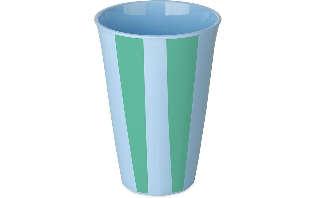 Koziol Gobelet Nora L Stripes 450 ml, 1 Pièce/s,  Sweet Blue