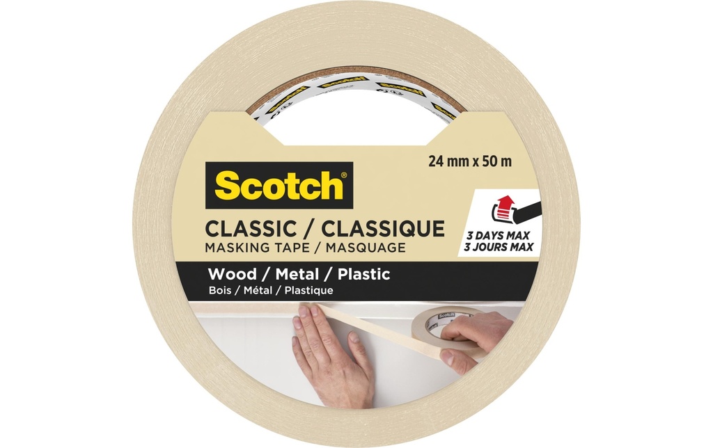 SCOTCH Ruban de masq.Classic 24mmx50m (50 pces)