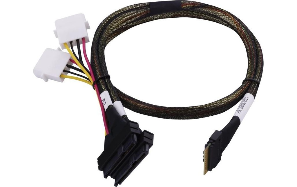 Adaptec Câble Slim-SAS ACK-I-SlimSASx8-2SFF-8639x4-U.3-0.8M 80 cm