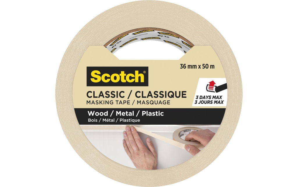 SCOTCH Ruban de masq.Classic 36mmx50m (50 pces)