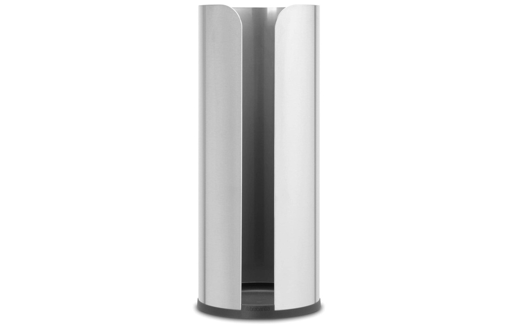 Brabantia Porte-rouleau pour papier toilette ReNew pour 3 rouleaux, Argent mat