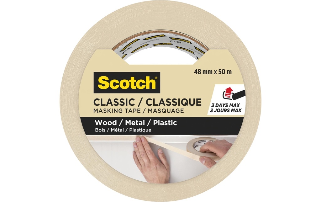 SCOTCH Ruban de masq.Classic 48mmx50m (50 pces)