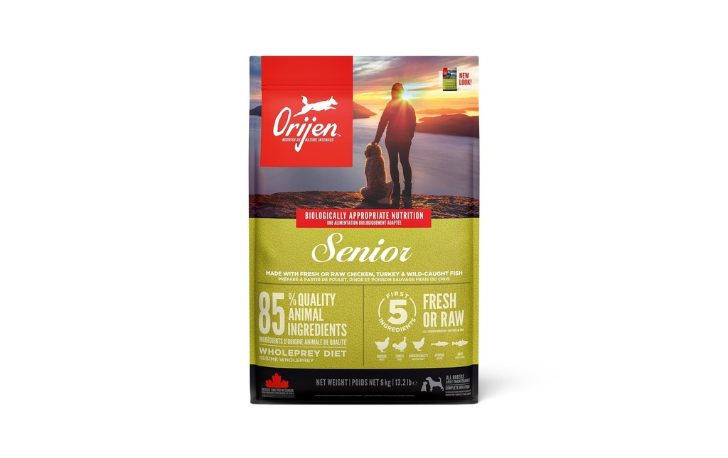 Orijen Alimentation sèche Dog Senior avec poulet, 6 kg