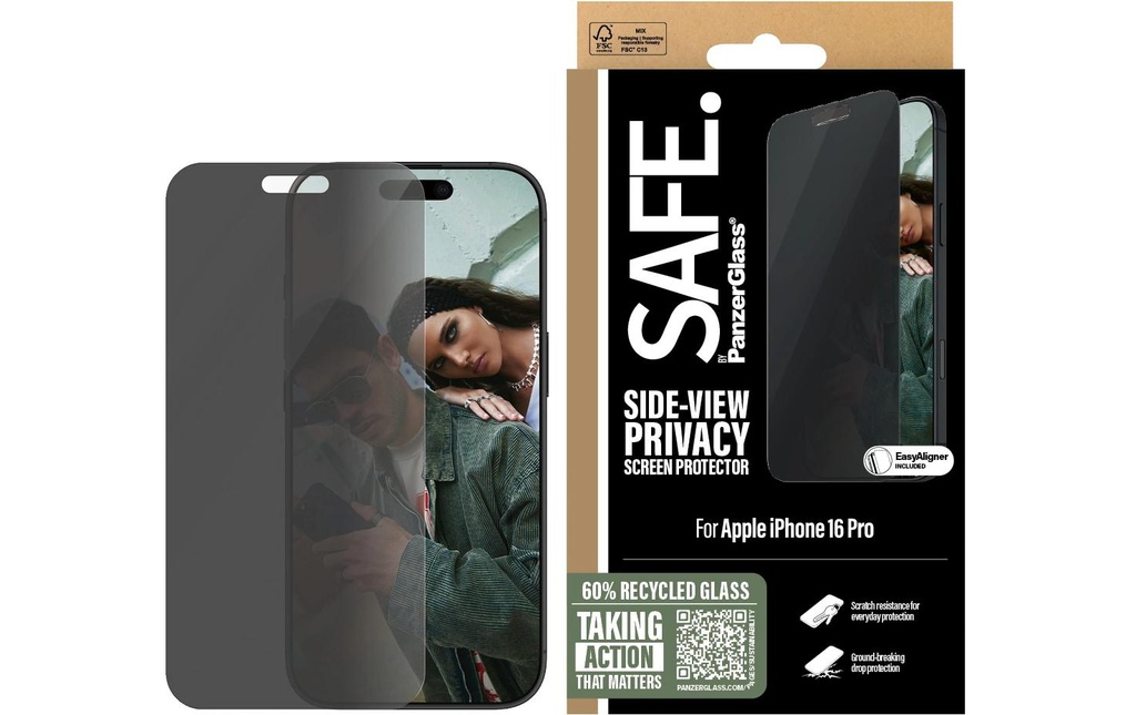 SAFE. Protection d’écran Ultra Wide Fit Privacy iPhone 16 Pro