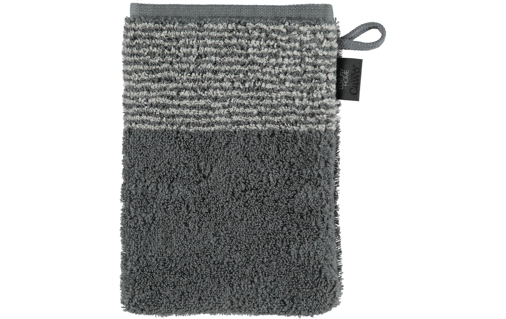 Cawö Gant de toilette Two Tone 16 x 22 cm,  Schiefer