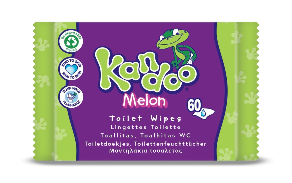 Kandoo Lingettes humides Melon 60 pièces