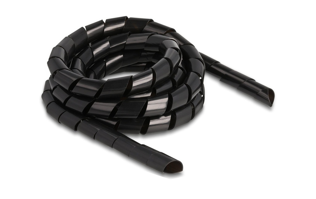 Delock Tuyau en spirale flexible 2 m x 16 mm Noir
