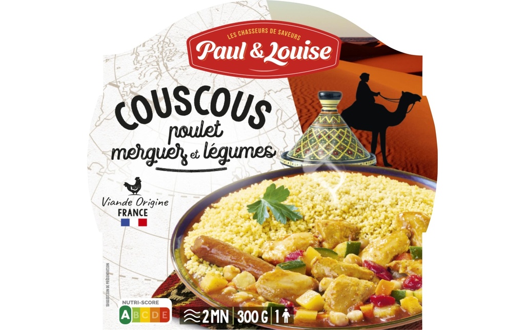 Paul & Louise Plat préparé Couscous Poulet 300 g