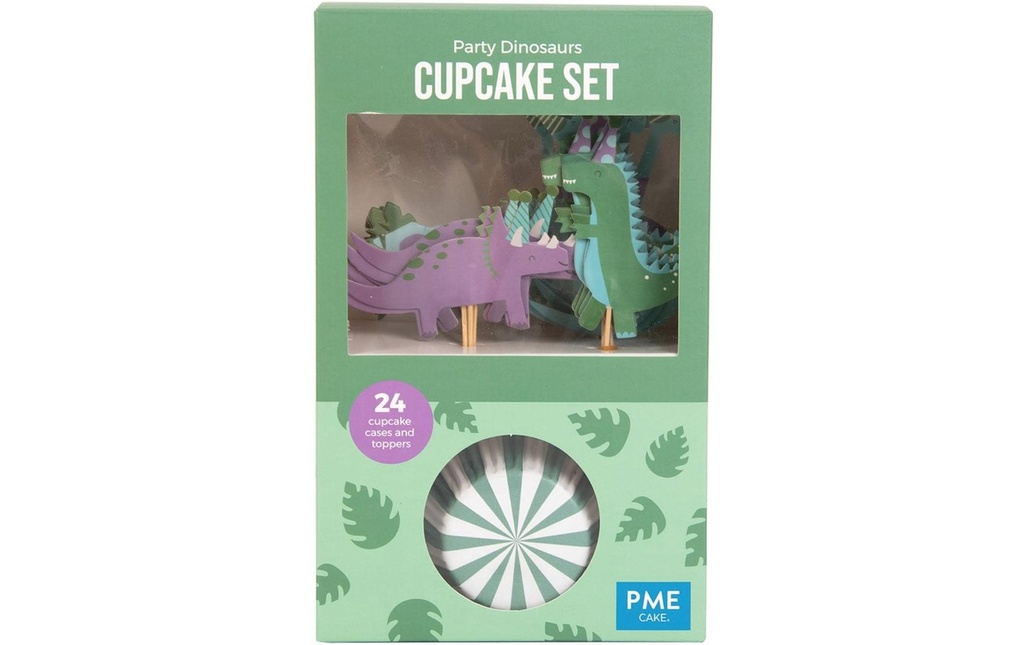 PME Set de cupcakes Fête des dinosaures 24 Pièce/s
